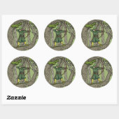 Sticker Rond Robin Hood (Feuille)