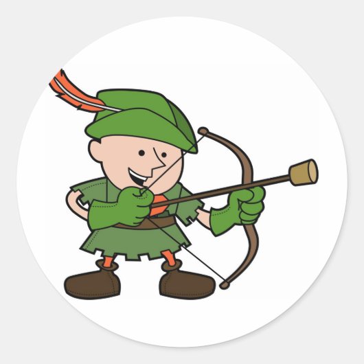Sticker Rond Robin Hood (Devant)