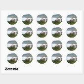 Sticker Rond Robin Hood's Bay (Feuille)