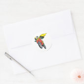 Sticker Rond Robin Rides 2 (Enveloppe)