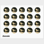 Sticker Rond Robin Rouge Bobbin (Feuille)