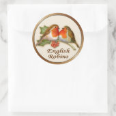 Sticker Rond Robins anglais (Sac)