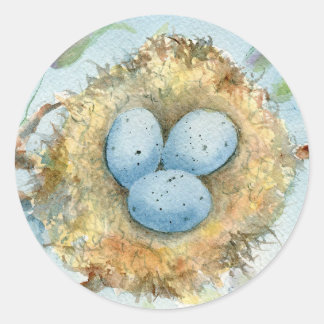 Sticker rond "Robin's Nest"