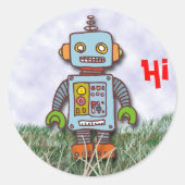 Sticker Rond Robot (Devant)