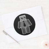 Sticker Rond Robot intelligent (Enveloppe)