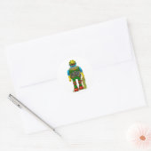 STICKER ROND ROBOT MONSTER T-SHIRT (Enveloppe)
