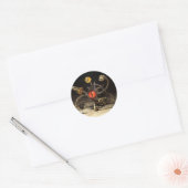 Sticker Rond Robot porte-parole Steampunk (Enveloppe)