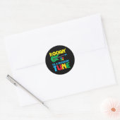 Sticker Rond Roche À Différentes Sensibilisations sur l'autisme (Enveloppe)