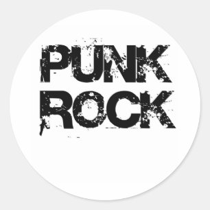 STICKER ROND ROCHE DE PUNK