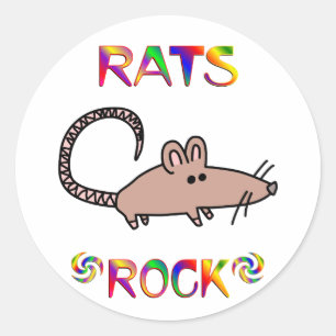 STICKER ROND ROCHE DE RATS