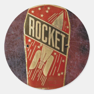 STICKER ROND ROCHE ROUGE.