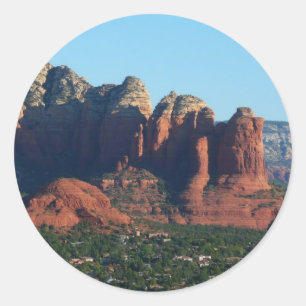 Sticker Rond Rocher Coffee Pot Rock I à Sedona Arizona