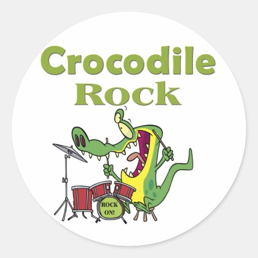 Sticker Rond rocher de crocodile (Devant)