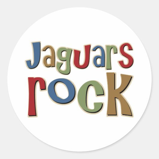 Sticker Rond Rocher de Jaguars (Devant)
