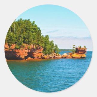 Sticker Rond Rocher de lune de miel