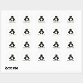 Sticker Rond Rocher des pingouins ! (Feuille)