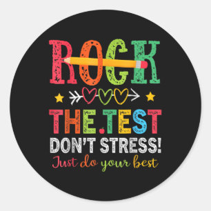 Sticker Rond Rocher Le Point De Test Stress Juste Faites Votre 