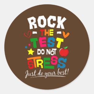 Sticker Rond Rocher Le Point De Test Stress Juste Faites Votre 