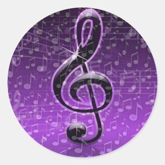 Sticker Rond Rochers pourpres ! (Devant)