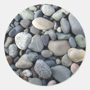 Sticker Rond Roches, cailloux, pierres