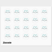 Sticker Rond Roches d'amour (Feuille)