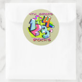 Sticker Rond Roches de 4e année - Nombres (Sac)