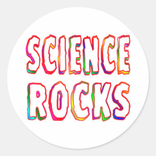 Sticker Rond Roches de la Science