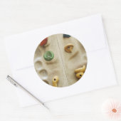 Sticker Rond Roches de mur d'Escalades colorées (Enveloppe)