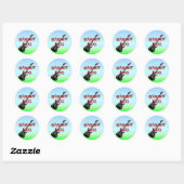 STICKER ROND ROCHES DE RETRAITE (Feuille)