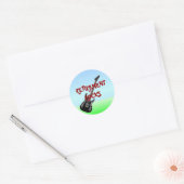 STICKER ROND ROCHES DE RETRAITE (Enveloppe)