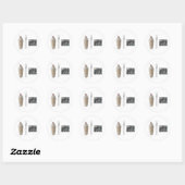 Sticker Rond Roches de Shakespeare (Feuille)