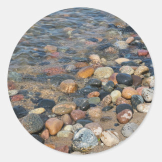 Sticker Rond Roches du lac Supérieur