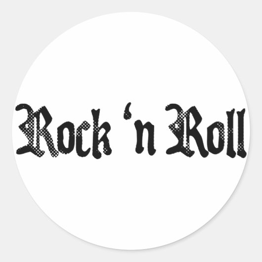 Sticker Rond rock (Devant)