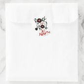 Sticker Rond Rock and Roll ne mourra jamais ! (Sac)