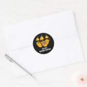 Sticker Rond Rock Band-nana Funny Banana Pun Dark BG (Enveloppe)