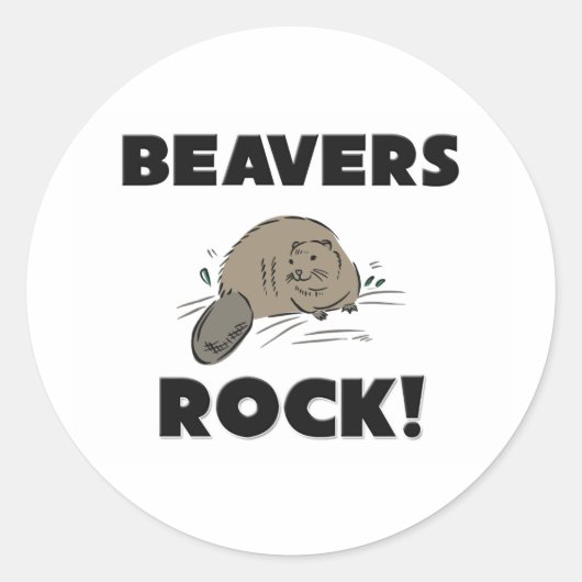 Sticker Rond Rock Beavers (Devant)