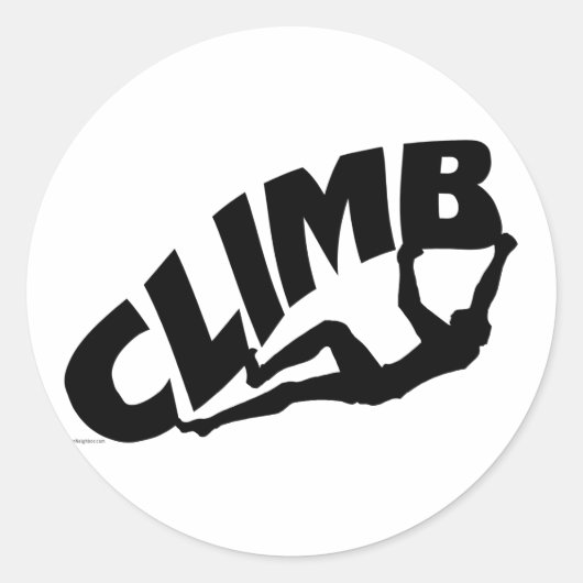 Sticker Rond Rock Bouldering (Devant)