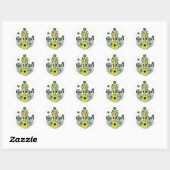 Sticker Rond Rock Chick (Feuille)