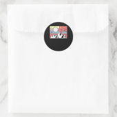 Sticker Rond Rock Escalade Retro Vintage (Sac)