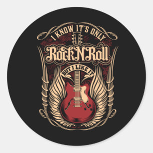 STICKER ROND ROCK ET ROCK