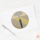 Sticker Rond Rock Hammer (Enveloppe)