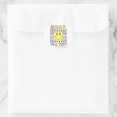 Sticker Rond Rock Le Test Test Tester Enseignant Motivation (Sac)