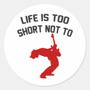 Sticker Rond Rock Out