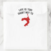 Sticker Rond Rock Out (Sac)