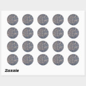 Sticker Rond Rock papier (Feuille)