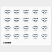 Sticker Rond rock punk (Feuille)