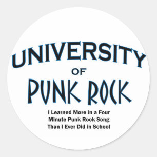 Sticker Rond rock punk