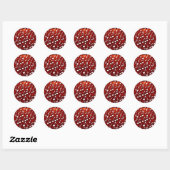 Sticker Rond Rock & Roll_ (Feuille)