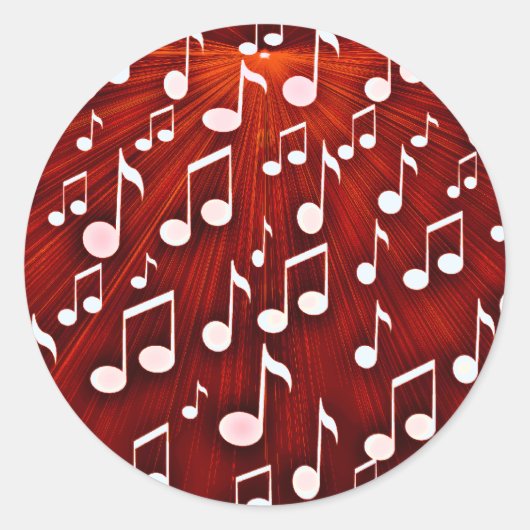 Sticker Rond Rock & Roll_ (Devant)