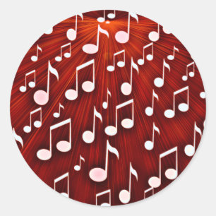 Sticker Rond Rock & Roll_